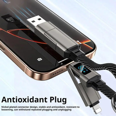 4-in-1 65W Keychain Charging Cable
