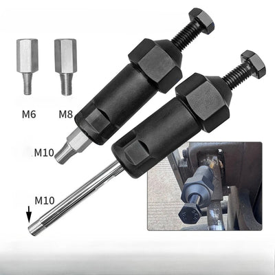 Handy Grease Nozzle Cleaner & Injector Puller Tool with M6/M8 Adapters