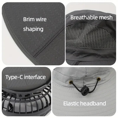 Solar Cooling Sun Hat