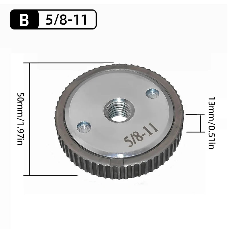 Quick-Lock Angle Grinder Nut for M10/M14 Grinders