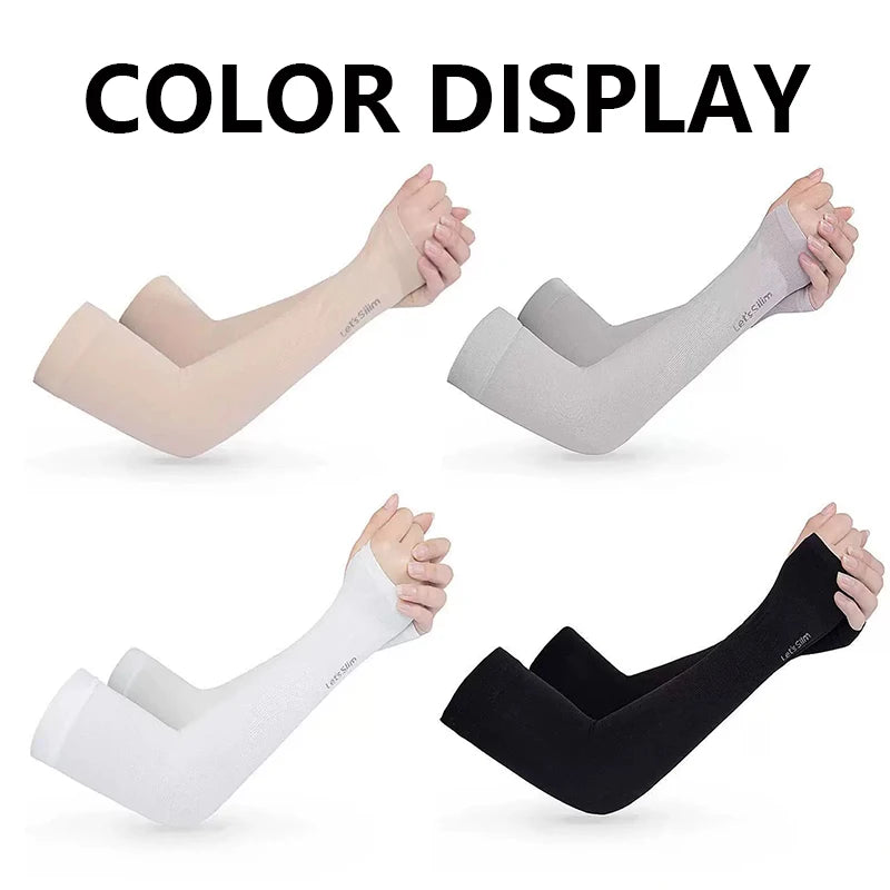 4 Pairs UV Protection Cooling Arm Sleeves (T)