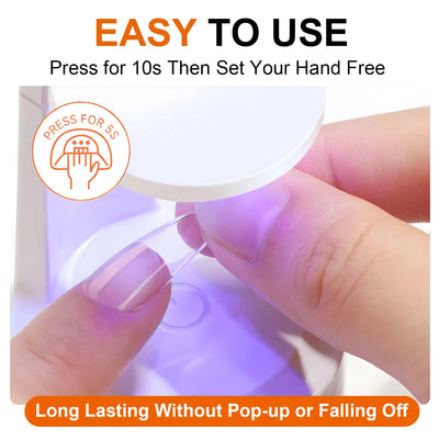Gel adhesivo sólido para uñas postizas