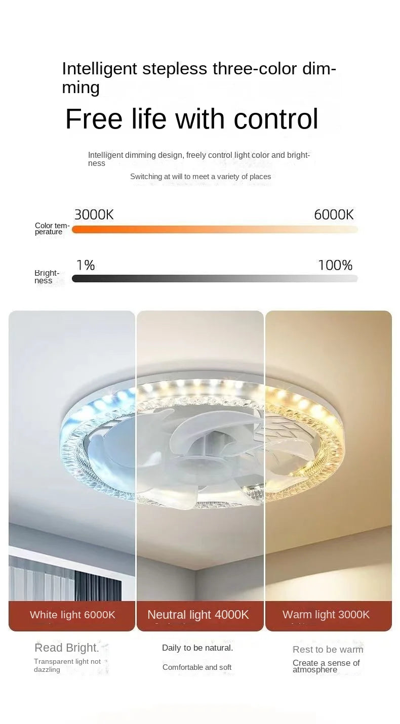 Ceiling Fan Light - 50W 30cm