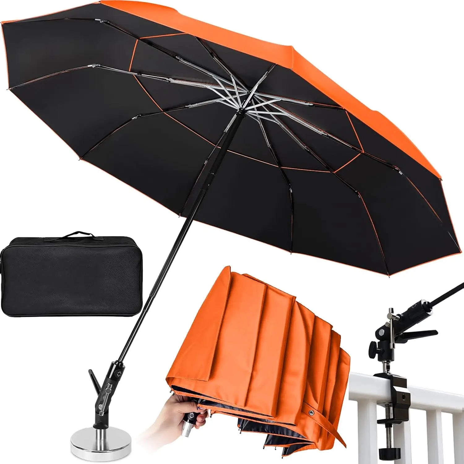 60 Inch Folding Magnetic Umbrella