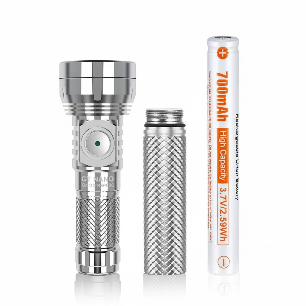USB-C Rechargeable Long-Range Micro Flashlight (700 Lumens)