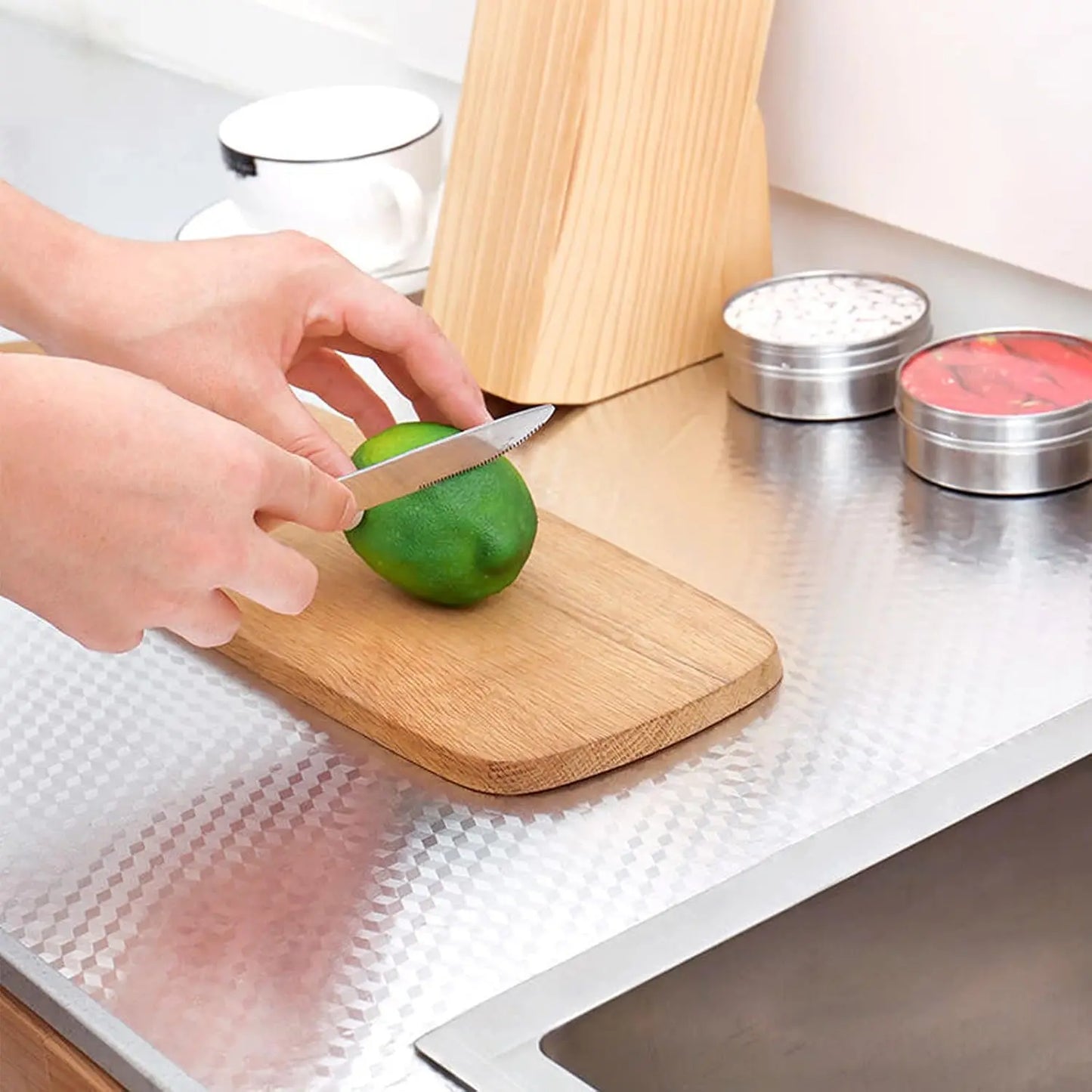 Aluminum Kitchen Wallpaper