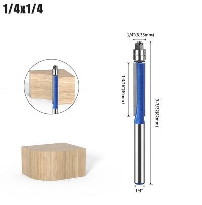 Flush Trim Router Bit with Dual Bearings