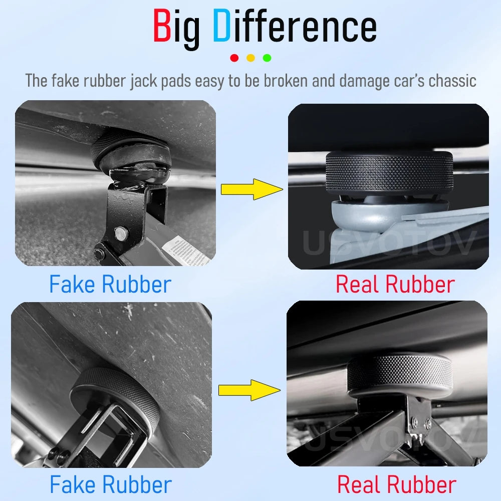 Jack Pad Adapter – Rubber Lift Support for Model 3, Y, S & X