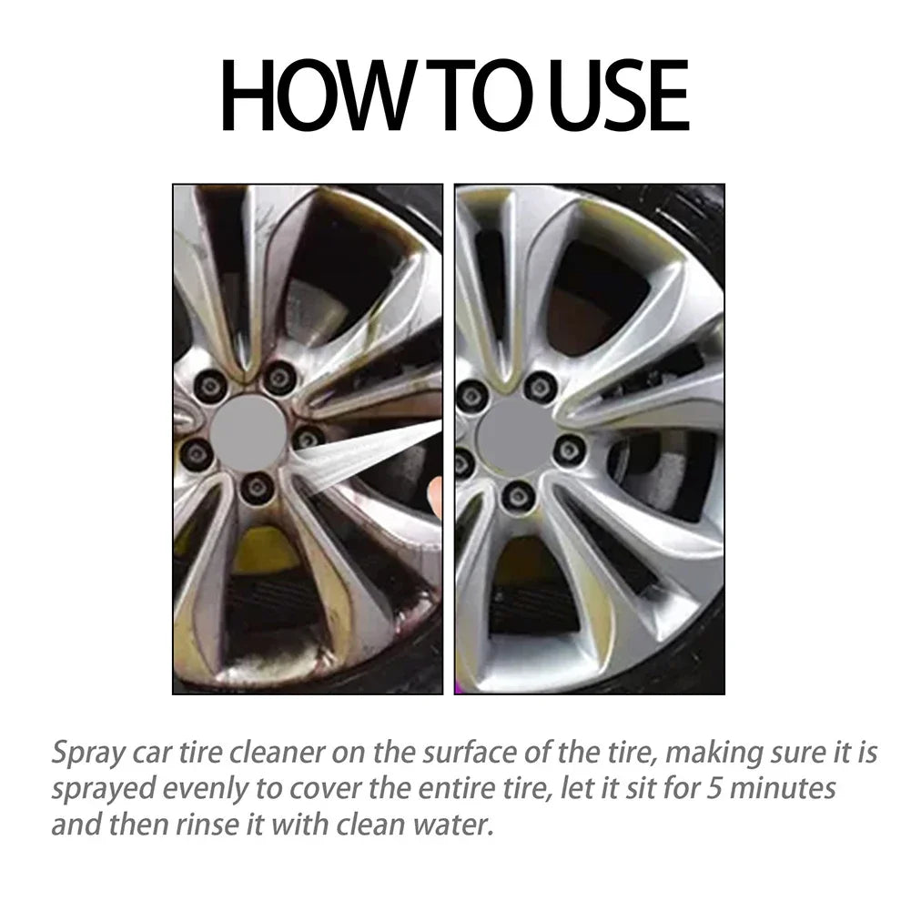 Powerful Wheel & Tire Cleaner Spray 4oz (120ml)