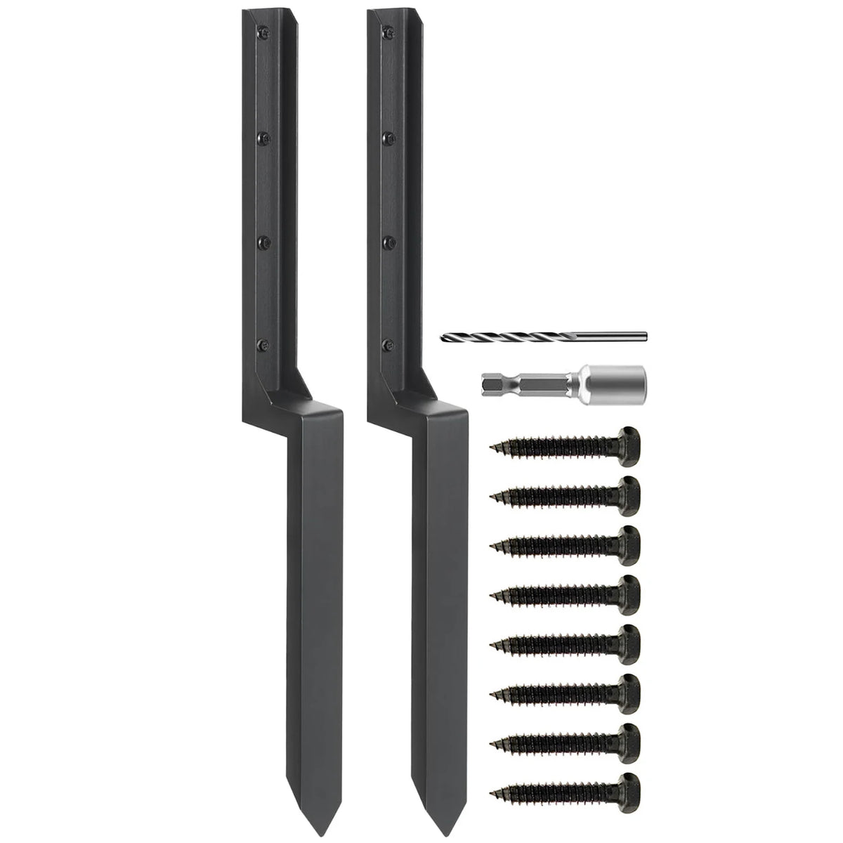 Heavy-Duty Steel Fence Post Repair Stakes (2-Pack)