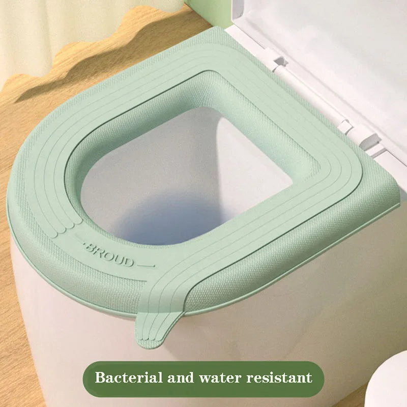 Soft Plush Toilet Seat Cover with Handle – Warm & Reusable
