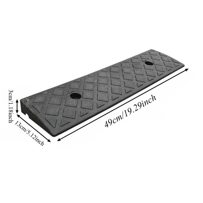 Heavy-Duty Portable Rubber Curb & Threshold Ramp