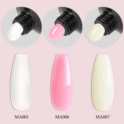 Set de 10 piezas para extensión de uñas de poligel