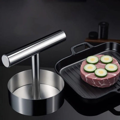 Adjustable Stainless Steel Burger Patty Press
