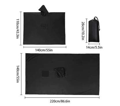 3-in-1 Military Rain Poncho Shelter