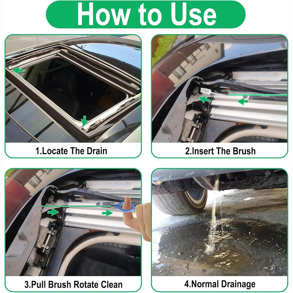 Sunroof Drain Cleaning Brush