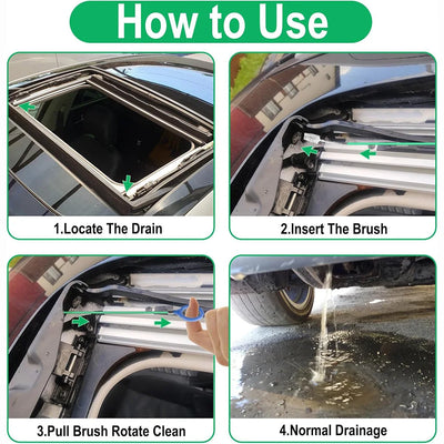 Sunroof Drain Cleaning Brush