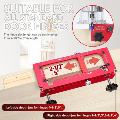Aluminum Alloy Door Hinge Mortising Jig