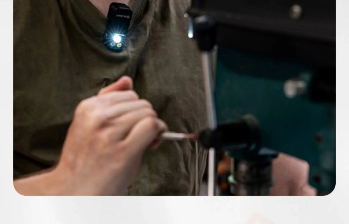 Mini Magnetic Clip-On LED Flashlight