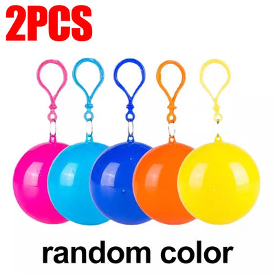 Disposable Emergency Rain Poncho Ball Set