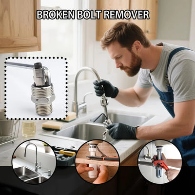 Dual-Head Broken Pipe & Faucet Extractor Tool