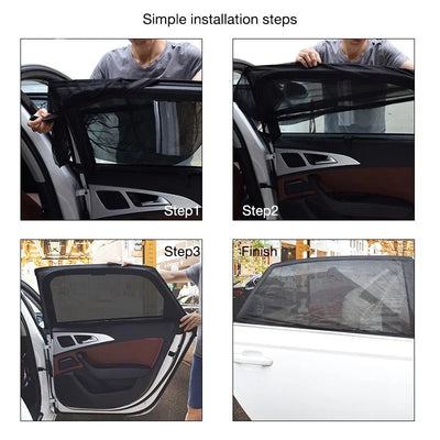 Car Window Sunshade & Mosquito Screen