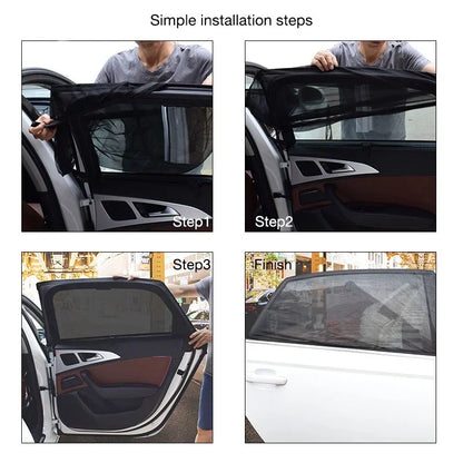 Car Window Sunshade & Mosquito Screen