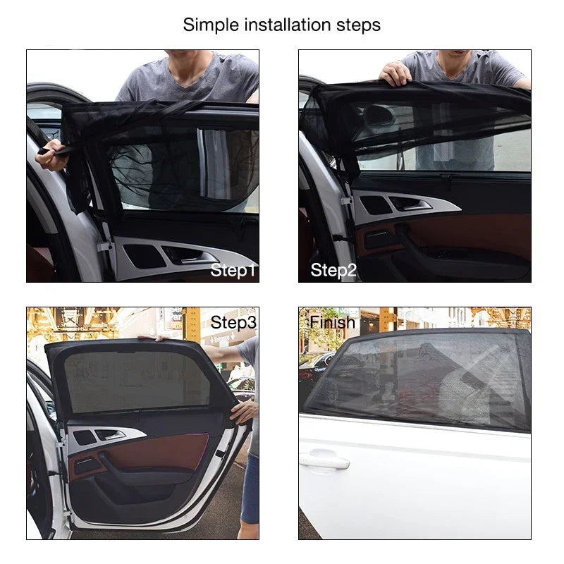 Car Window Sunshade & Mosquito Screen