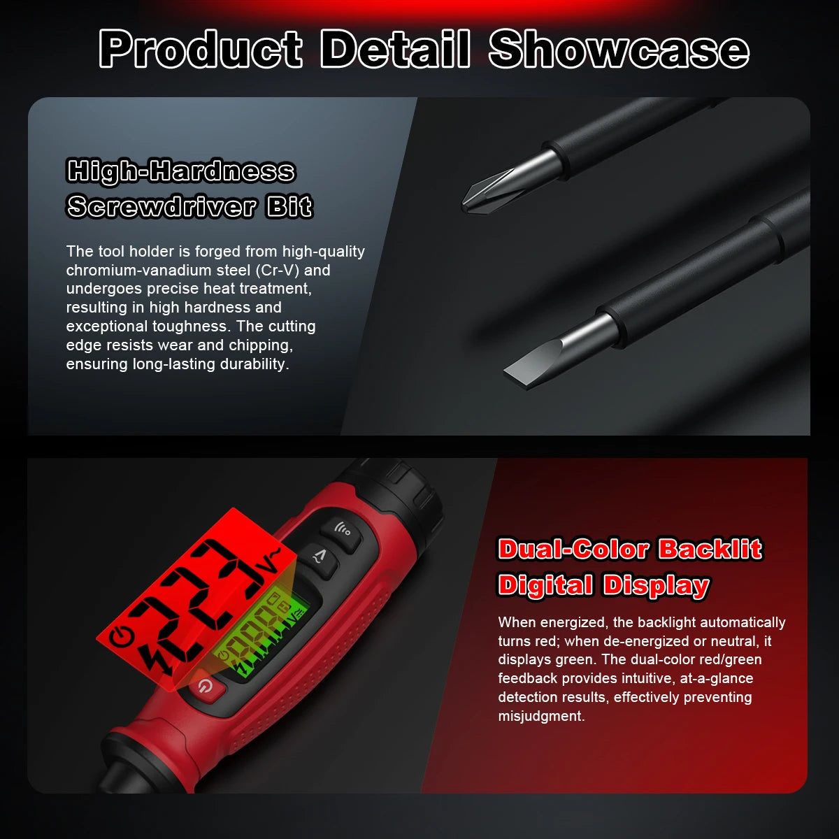 HT95B Digital Screwdriver Voltage Tester