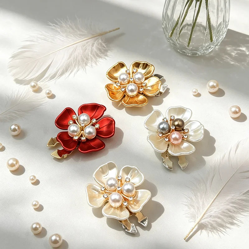 Elegant Flower Button Covers for Shirts & Blouses – 2PCS