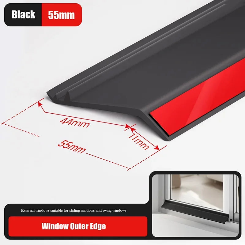 Aluminum Window Water Blocking Bar & Rain Deflector