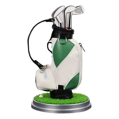 Mini Golf Bag Desktop Pen Holder & Club Pens Set