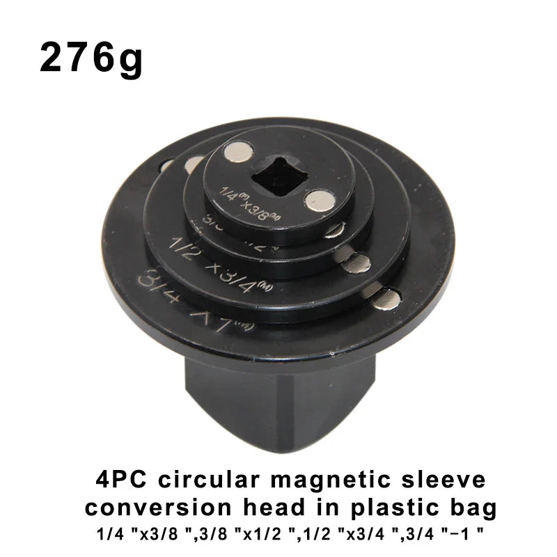 4PC Magnetic Socket Adapter Set