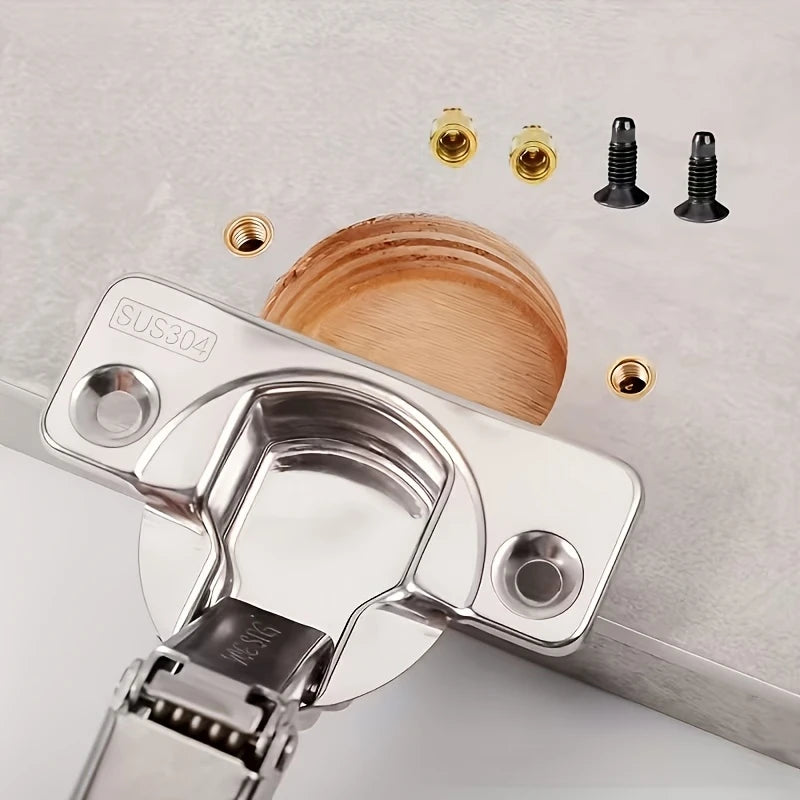 Kit de inserción para reparación de bisagras de puertas de armario