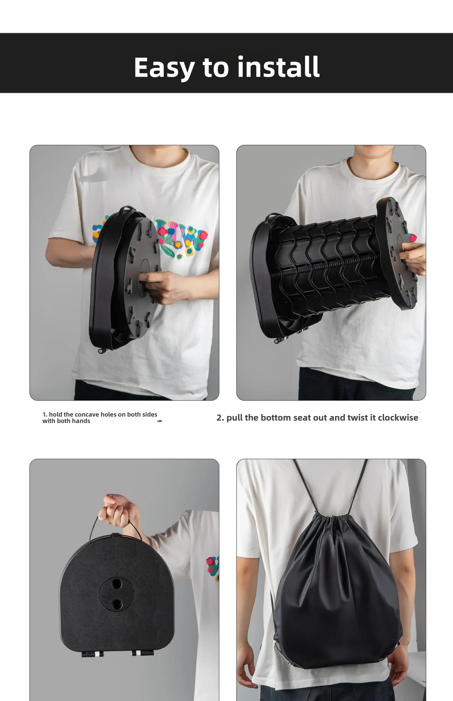 Ultra-Light Foldable Camping Toilet