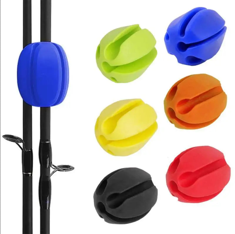 Multi-Functional Silicone Fishing Rod Ball Clips