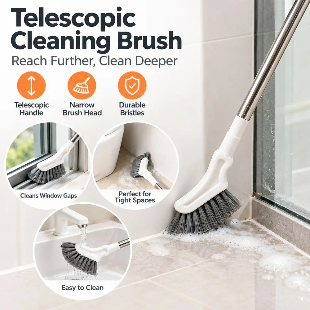 Extendable Crevice Cleaning Brush – Long Handle Gap Cleaner