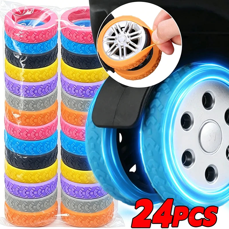 Silicone Luggage Wheel Protector Covers