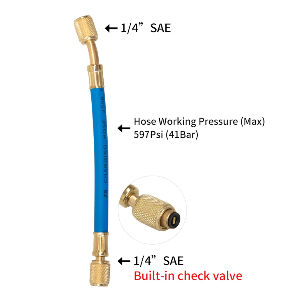 R134A A/C Oil Injector with Quick Coupler