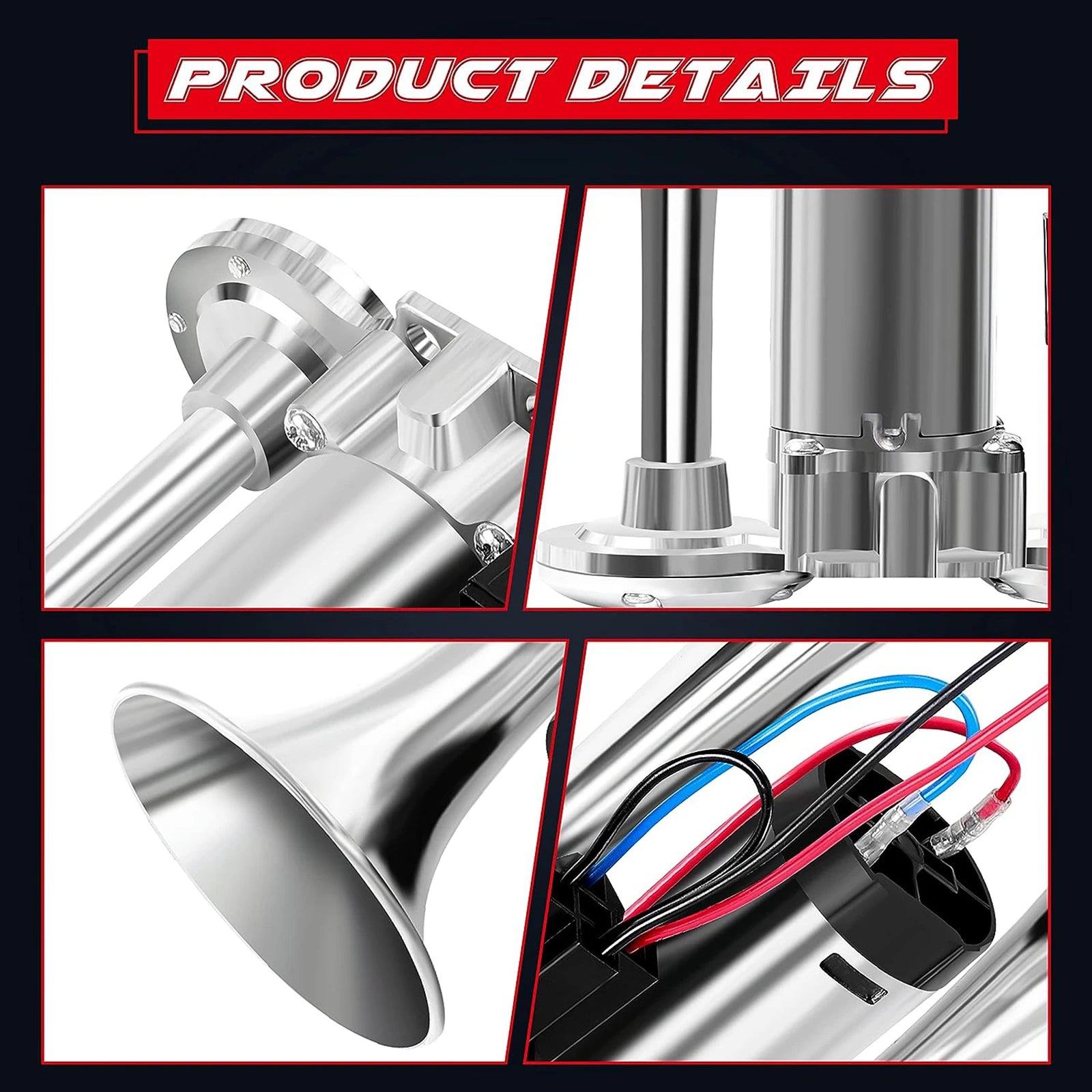 12V Dual Trumpet Super Loud Electric Air Horn