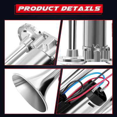 12V Dual Trumpet Super Loud Electric Air Horn