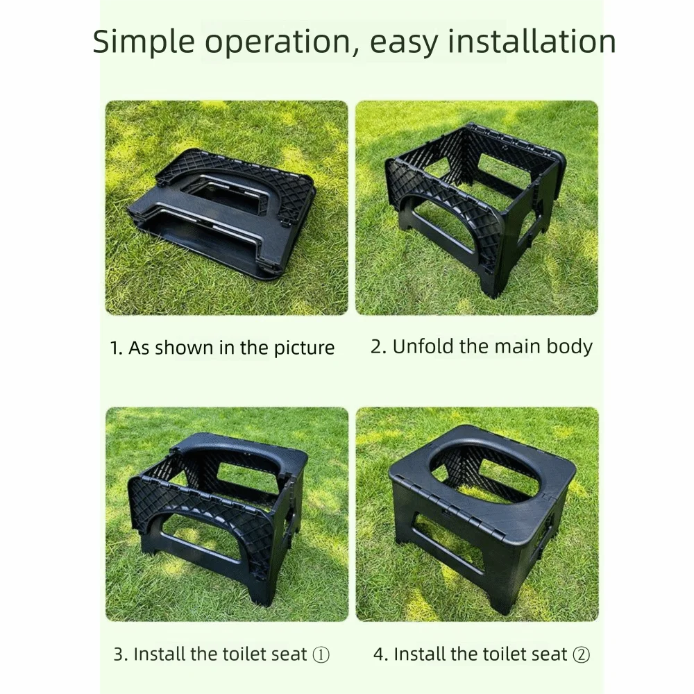 Foldable Odor-Proof Camping Toilet