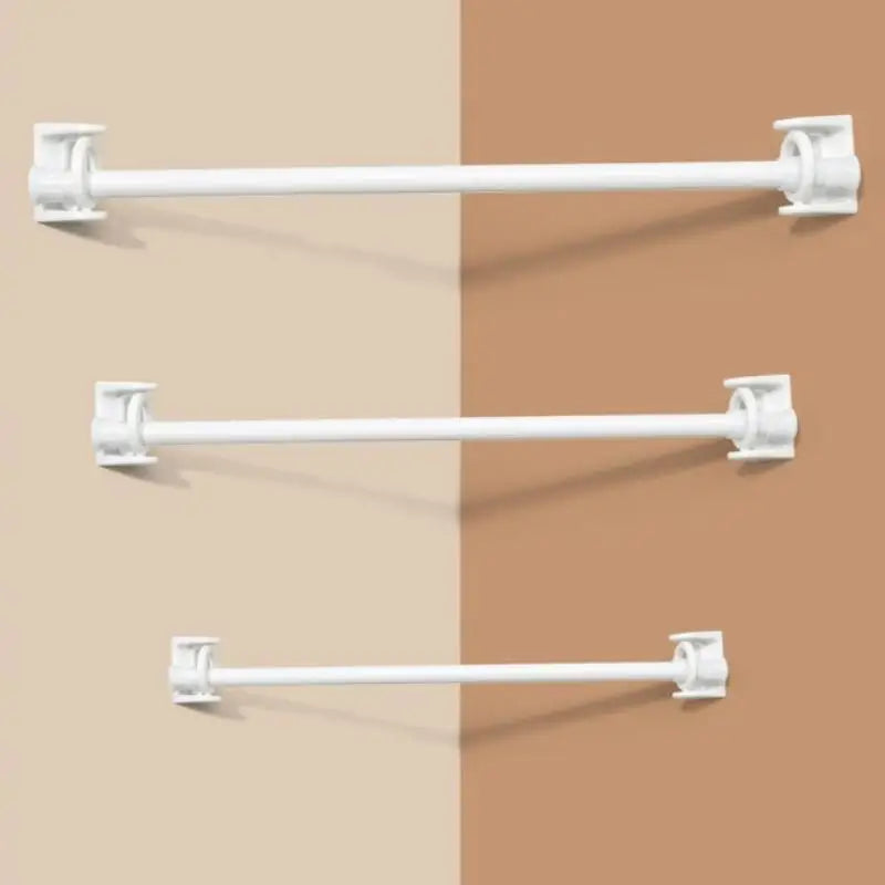 360° Rotatable Self-Adhesive Curtain Rod Brackets (2 Pcs)