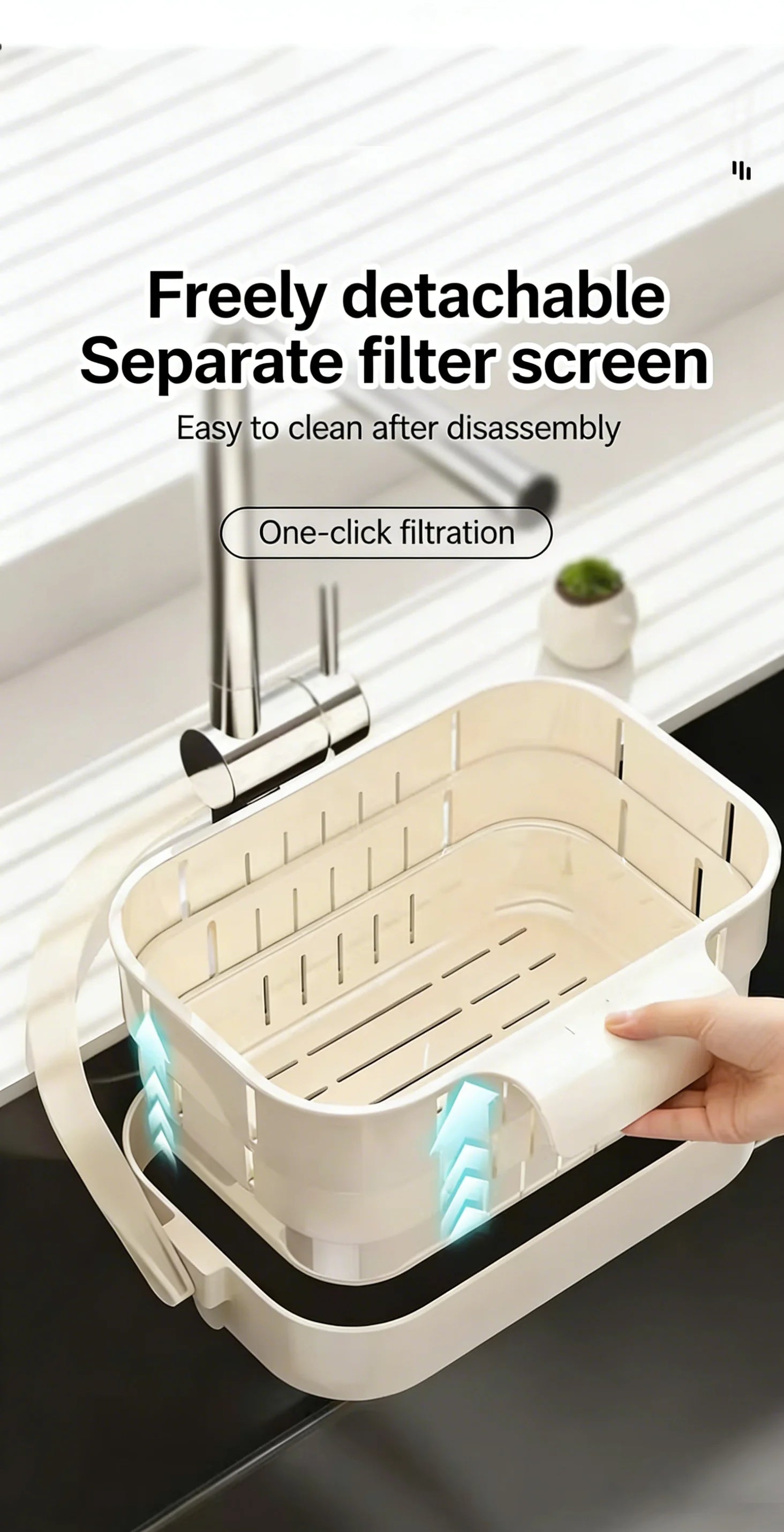 Foldable Sink Colander Basket