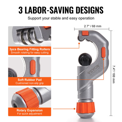 Tubing Cutter Set with Deburring Tool