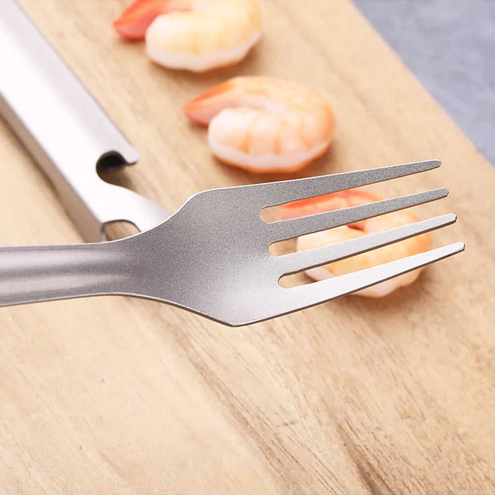 4-in-1 Titanium Camping Cutlery Set