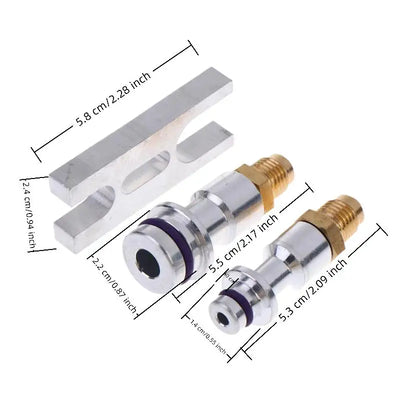 Universal Auto A/C Hose Leak Test Plug & Stopper Set