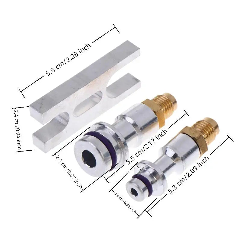 Universal Auto A/C Hose Leak Test Plug & Stopper Set