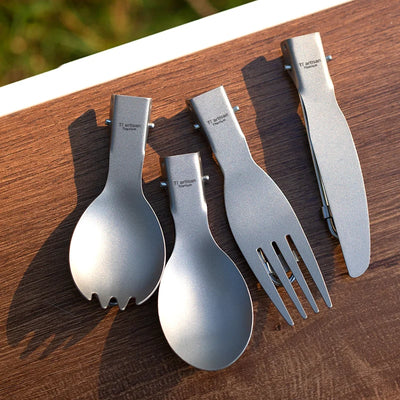 Titanium Foldable Cutlery Set