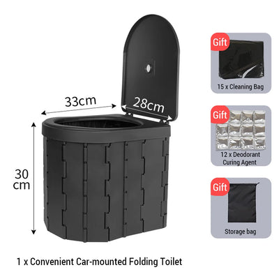 Portable Folding Camping & Car Toilet